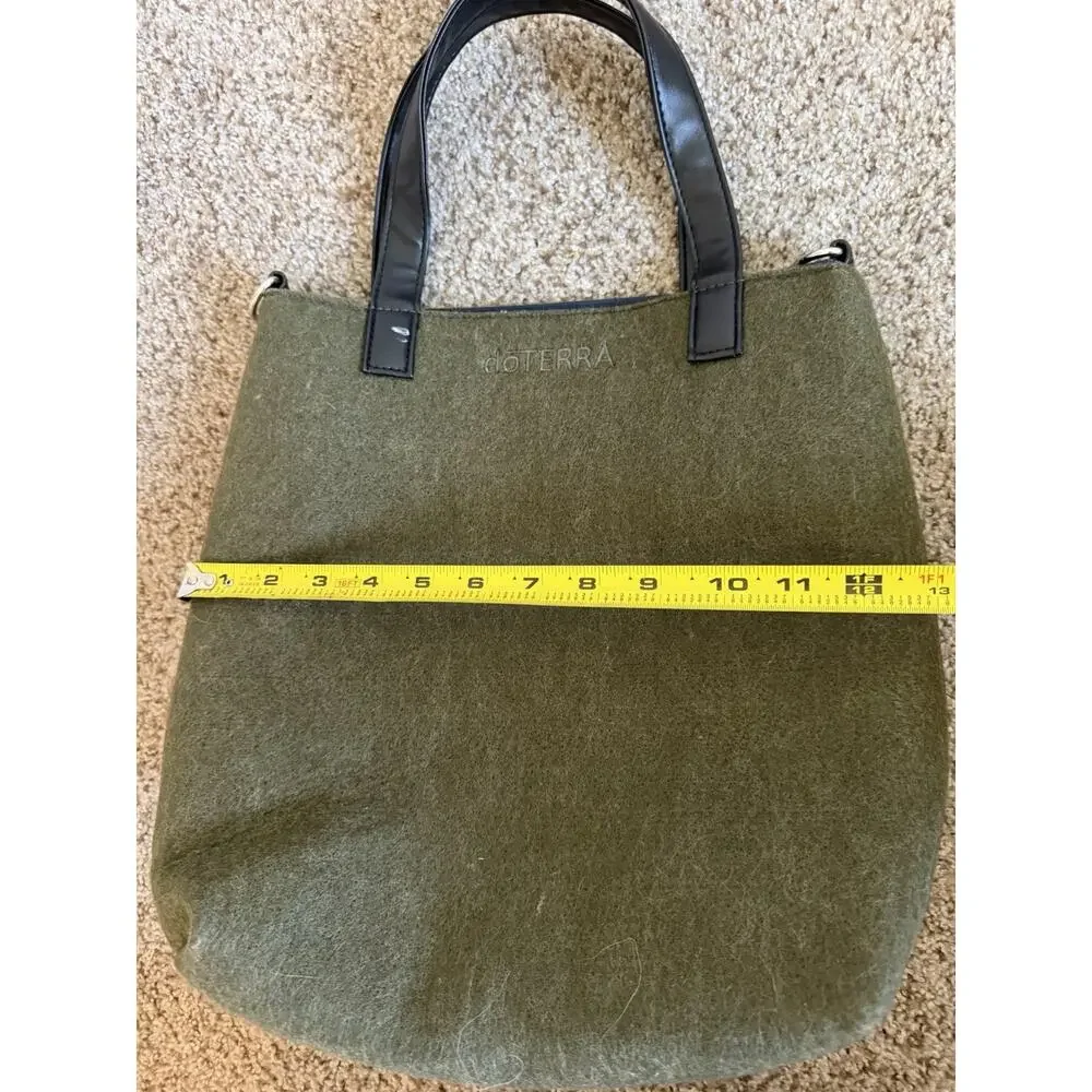 DoTERRA Green Felted Tote Bag - No Long Handle Women’s Work Purse Tote